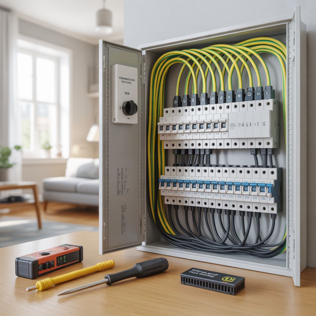 jordfelsbrytare hemma test felsokning och byte